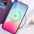 Калъф с капак за iPhone 11, RFID Wallet MagSafe CamShield, лилав