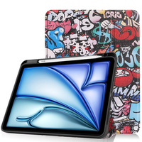 Калъф за Apple iPad Air 11" 6 gen. 2024 (A2902, Smartcase, graffiti