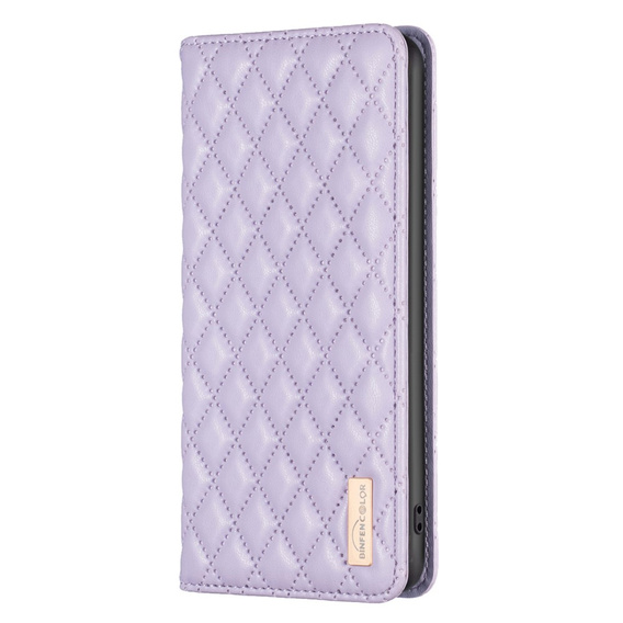 Калъф с капак за Xiaomi Redmi Note 13 Pro 4G / Xiaomi Redmi Note 14S / Xiaomi Poco M6 Pro 4G, Wallet, BINFEN COLOR, лилав