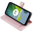 Калъф с капак за Motorola Moto G84 5G, Wallet Zipper Pocket, розов