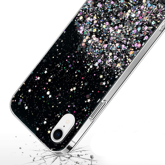 Калъфи за iPhone XR, Glittery, черен