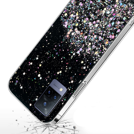 Калъфи за Vivo V21 5G, Glittery, черен