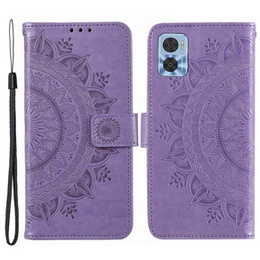 Калъф с капак за Motorola Moto E22 / E22i, Mandala, лилав