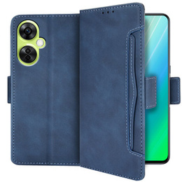 Калъф с капак за OnePlus Nord CE 3 Lite 5G, Card Slot, син