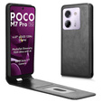Калъф с капак за Xiaomi Poco M7 Pro 5G, Flip, черен
