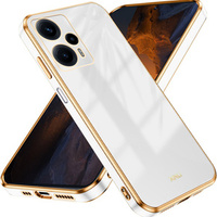 Калъф за Xiaomi Poco F5, Glamour CamShield, бял