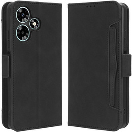 Калъф с капак за Infinix Hot 30i, Card Slot, черен