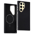 Калъфът за Samsung Galaxy S24 Ultra, Carbon Fiber MagSafe, черен