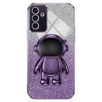 Калъфът за Samsung Galaxy A15 4G / 5G, Glitter Astronaut, лилав