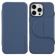 X-LEVEL калъф за iPhone 16 Pro Max, Magnetic Card Holder, син