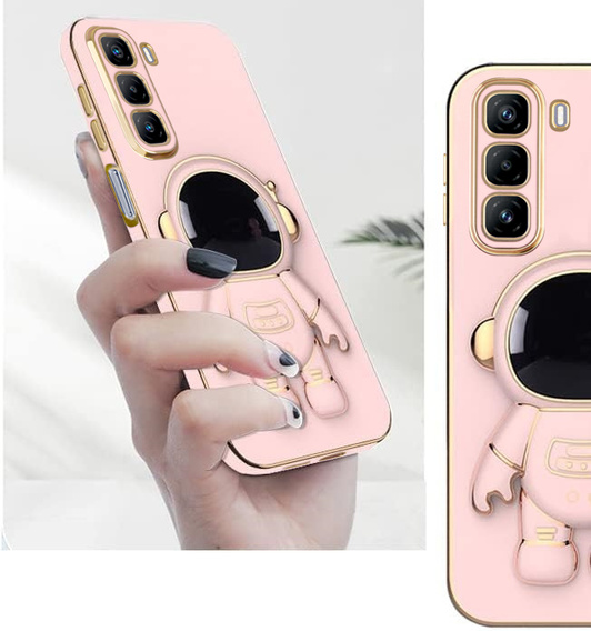 Калъфи за Infinix Hot 50 4G, Astronaut, розов