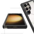 Калъф за Samsung Galaxy S24 Ultra, Shockproof, с фолио, черен