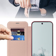 Калъф с капак за Google Pixel 9A, RFID Wallet MagSafe CamShield, розов
