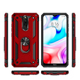 брониран калъф за Xiaomi Redmi 8 / 8A, Nox Case Ring, червен