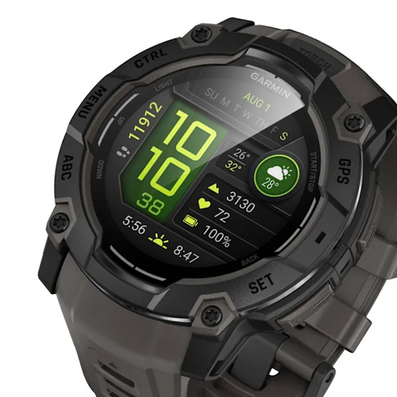 2x ERBORD хибридно стъкло за Garmin Instinct 3 45mm