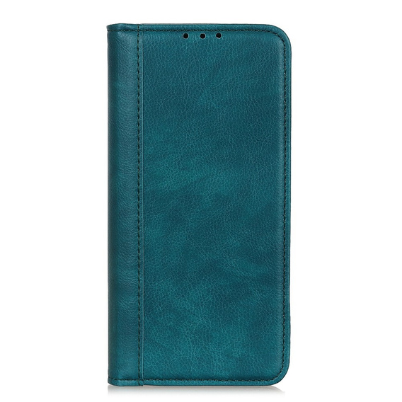 Калъфи за Motorola Moto G84 5G, Wallet Litchi Leather, зелен