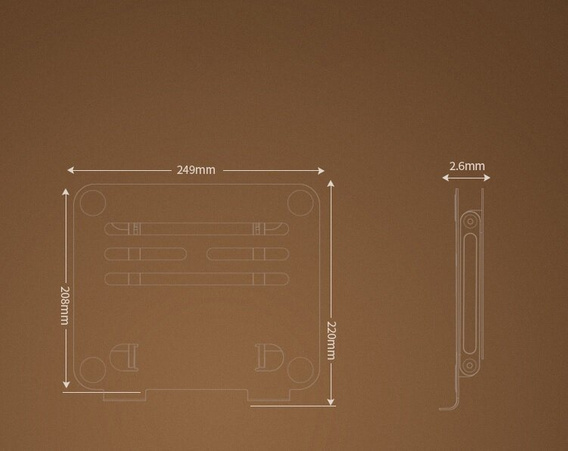 Стоманена стойка за лаптоп до 17", ERBORD P89, сива