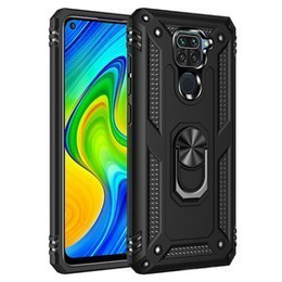 брониран калъф за Xiaomi Redmi Note 9, Nox Case Ring, черен