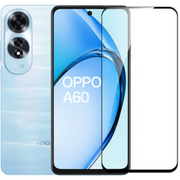 3D закалено стъкло за Oppo A60, черна рамка