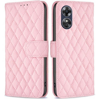 Калъф с капак за Oppo A17, Wallet, BINFEN COLOR, розов