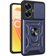 Брониран калъф за Realme C55, CamShield Slide, син