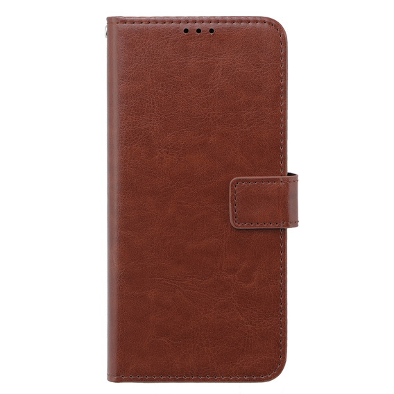 Калъф с капак за Oppo A38 4G / Oppo A18 4G, Crazy Horse Wallet, кафяв