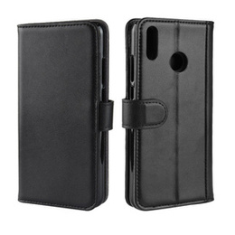 Калъф с капак за Huawei Honor 8X, Split Leather Wallet, черен