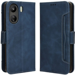 Калъф с капак за Xiaomi Redmi 13C / Poco C65, Card Slot, син