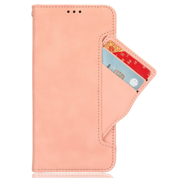 Калъф с капак за Xiaomi Redmi 14C / Xiaomi Poco C75, Card Slot, розов