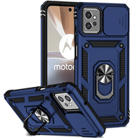 Брониран калъф за Motorola Moto G32, CamShield Slide, син