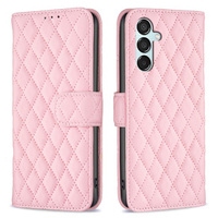 Калъф с капак за Samsung Galaxy M15 5G, Wallet, BINFEN COLOR, розов