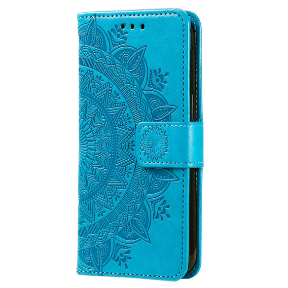 Калъф с капак за Xiaomi Redmi Note 12 4G, Mandala, син