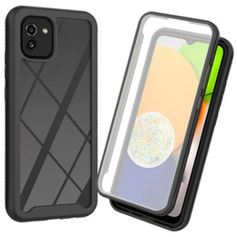 Калъф за Samsung Galaxy A03, Shockproof, с фолио, черен