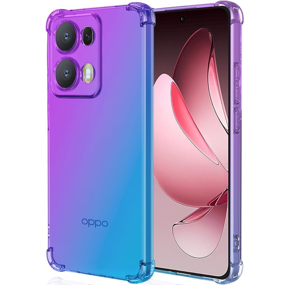 Калъфът Gradient Dropproof за Oppo Reno 13 Pro, Лилаво / синьо