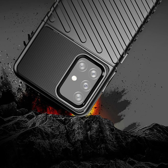 Калъфи за Samsung Galaxy A72 5G / A72 LTE, Thunder, черен