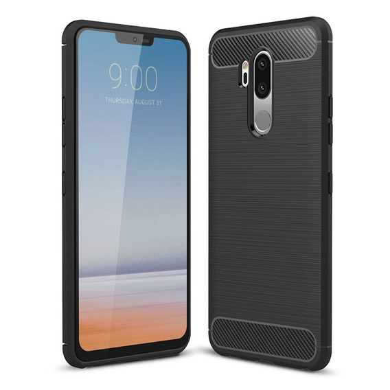 Калъфът за LG G7 ThinQ / G7 Fit, Carbon, черен