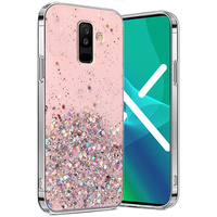 Калъфи за Samsung Galaxy A6 Plus 2018, Glittery, розов