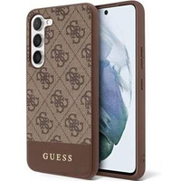 Калъфи GUESS за Samsung Galaxy S24+ Plus, 4G Bottom Stripe, кафяв