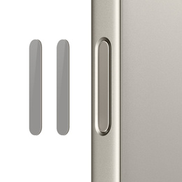 2x NORTHJO Стъклен бутон за управление на камерата за iPhone 16 / 16 Plus / 16 Pro / 16 Pro Max, бежов