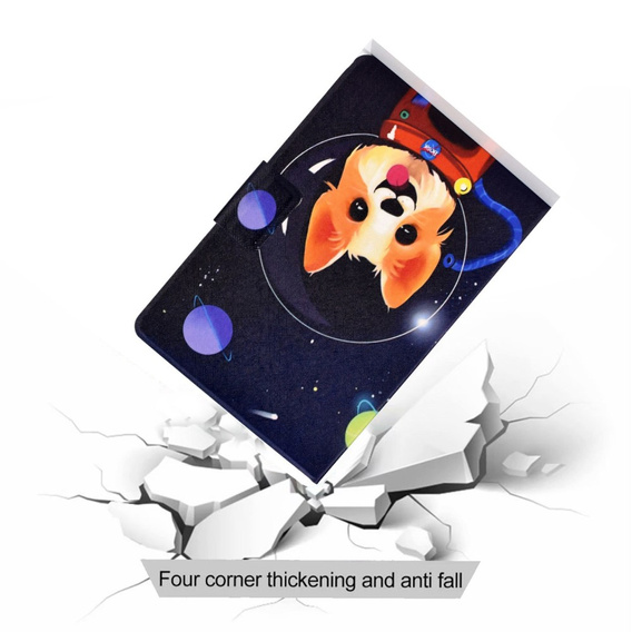 Калъфи за Lenovo Tab M10 Plus 10.6 Gen 3 125F/128F, Stand Case Card Slot, astronaut dog