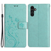 Калъф с капак за Samsung Galaxy A55 5G, Wallet, Butterfly, лилав