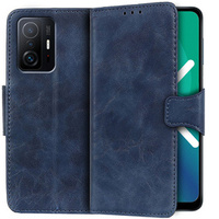 Калъф с капак за Xiaomi 11T / 11T Pro, Split Leather Wallet, син