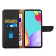 Калъф с капак за Samsung Galaxy A25 5G, Split Leather Wallet, черен