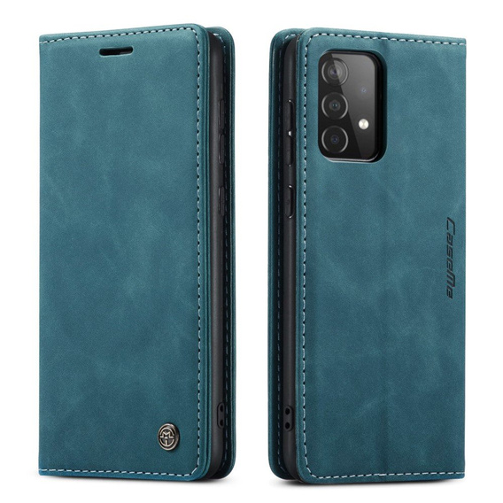 CASEME калъф за Samsung Galaxy A52 / A52s, Leather Wallet Case, син