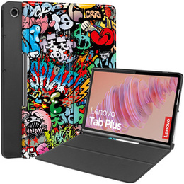 Калъф за Lenovo Tab Plus, Smartcase, graffiti