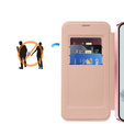 Калъф с капак за Google Pixel 9A, RFID Wallet MagSafe CamShield, розов