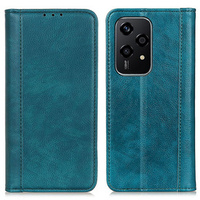 Калъф с капак за Honor 200 Lite, Split Leather, зелен