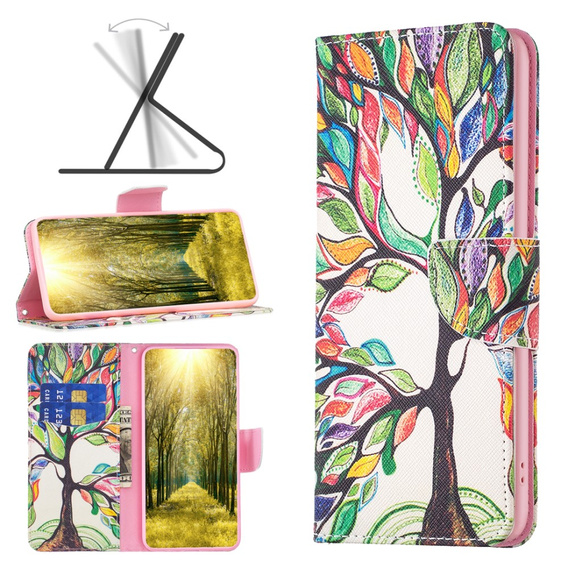 Калъф с капак за Samsung Galaxy A35 5G, Wallet, Tree of Life