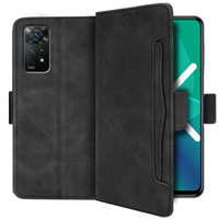 Калъф с капак за Xiaomi Redmi Note 11 Pro 4G/5G, Card Slot, черен