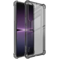 IMAK калъф за Sony Xperia 1 V, Dropproof, прозрачен / черен